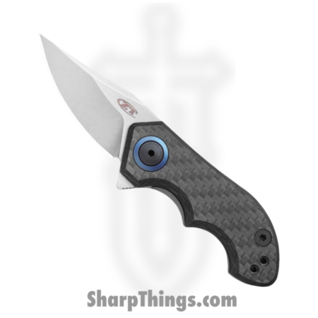 Zero Tolerance – 0022 – Small Galyean – Folding Knife – CPM 20CV Stonewash Clip Point – Carbon Fiber – Black