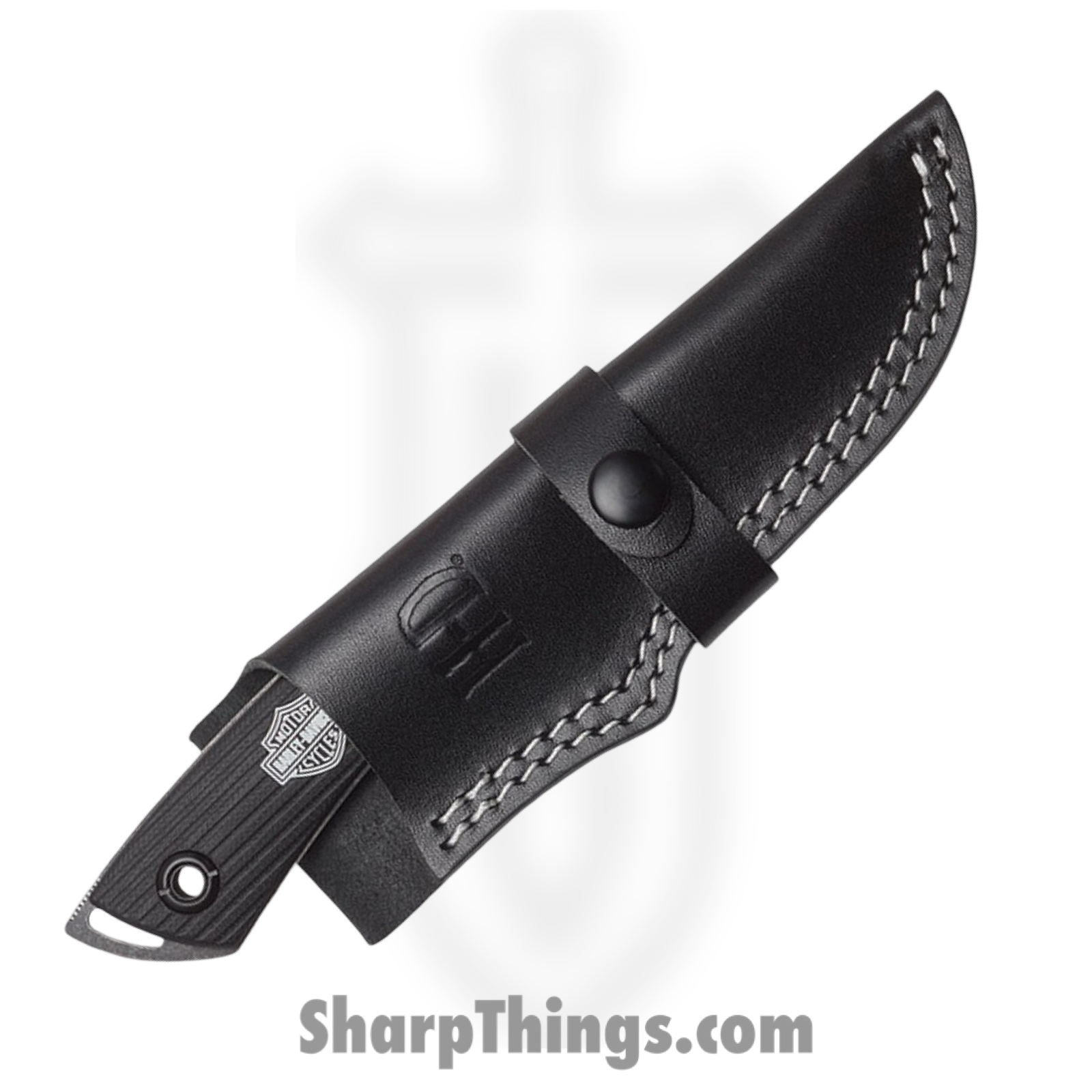 Case Cutlery - CA52164 - Harley Tec X - Fixed Blade Knife - 440 SS Coated Tanto - ABS - Black - Image 4