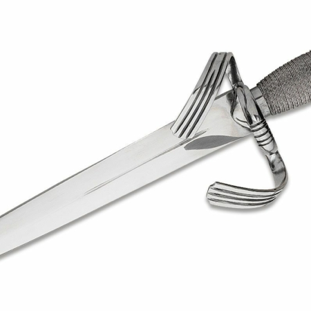 Cold Steel – CS88EKA – Large Parrying Dagger – Fixed Blade Knife – 1055 Satin Dagger – Wire Wrapped – Gray
