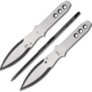 Spyderco – SCTK01SM – Spyderthrowers Small – Fixed Blade Knife – 8Cr13MoV   – 8Cr13MoV – Silver