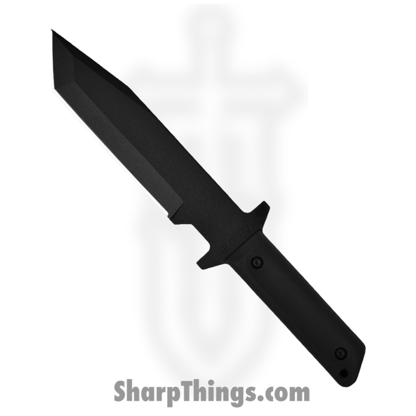 Cold Steel - CS80PGTK - G.I. Tanto - Fixed Blade Knife - 1055 HC Coated Tanto - Polypropylene - Black