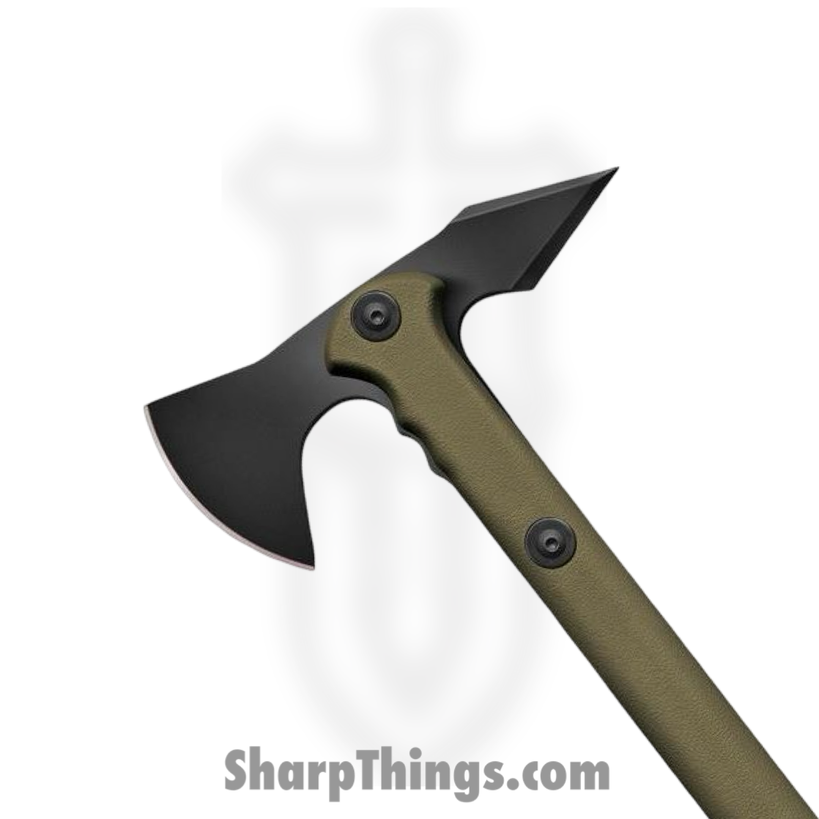 Cold Steel - CS90PTHG - Trench Hawk - Carbon Steel Coated Axe - Polypropylene - OD Green - Image 2