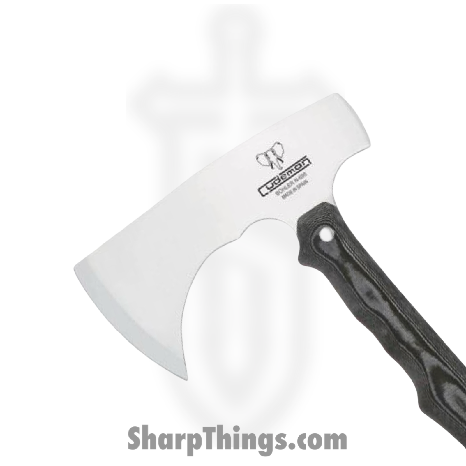 Cudeman - CUD159M - Shark Axe - N695 Satin - Micarta - Black - Image 2