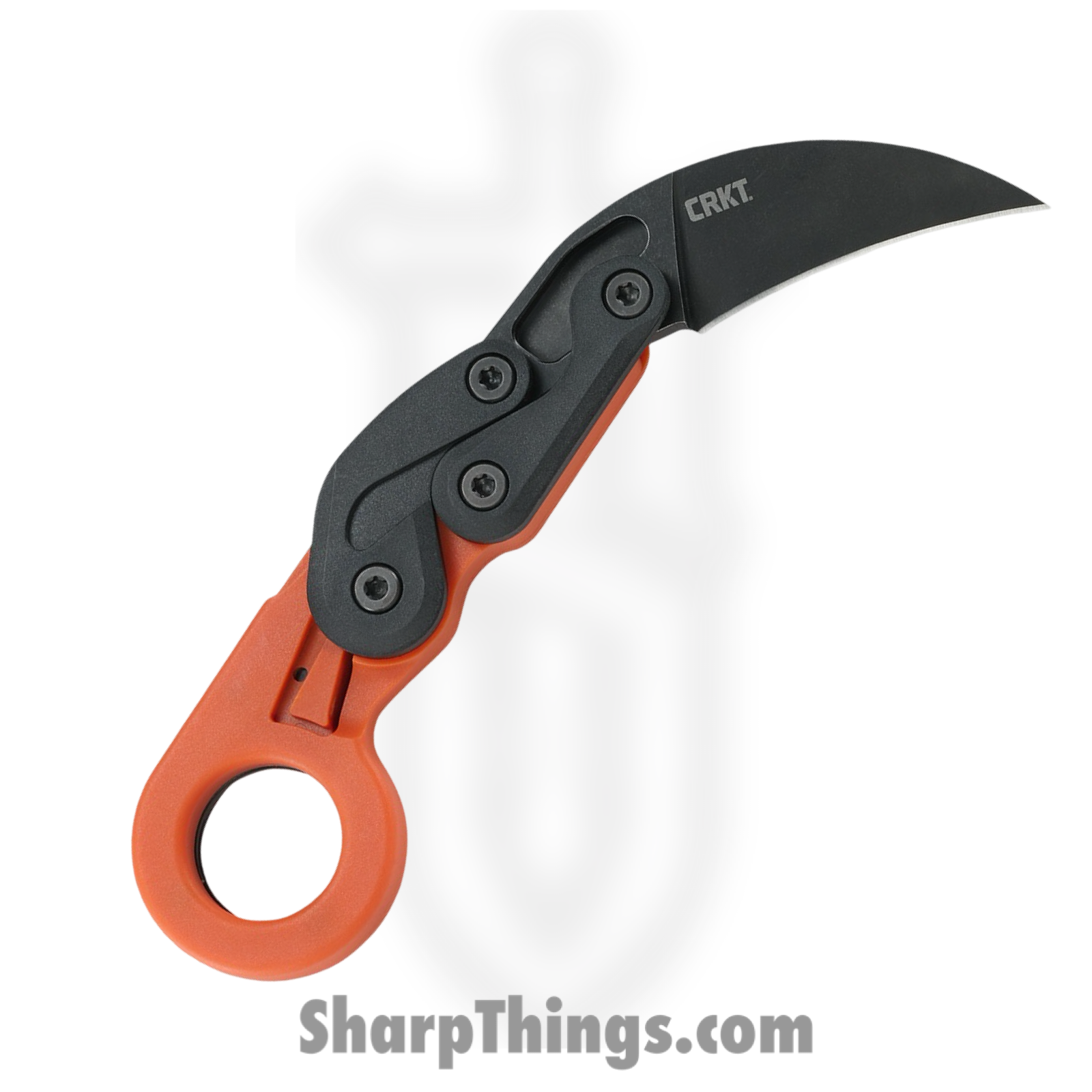 CRKT - 4041O - Provoke Kinematic - Folding Knife - 1.4116 Stainless Stonewash Hawkbill - Grivory - Orange Black