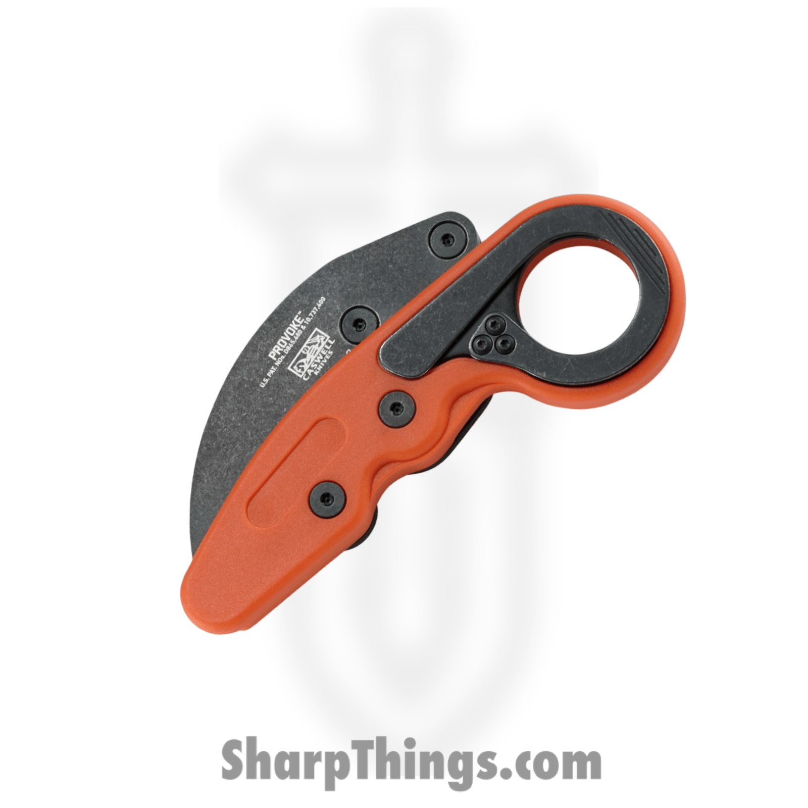 CRKT - 4041O - Provoke Kinematic - Folding Knife - 1.4116 Stainless Stonewash Hawkbill - Grivory - Orange Black - Image 3