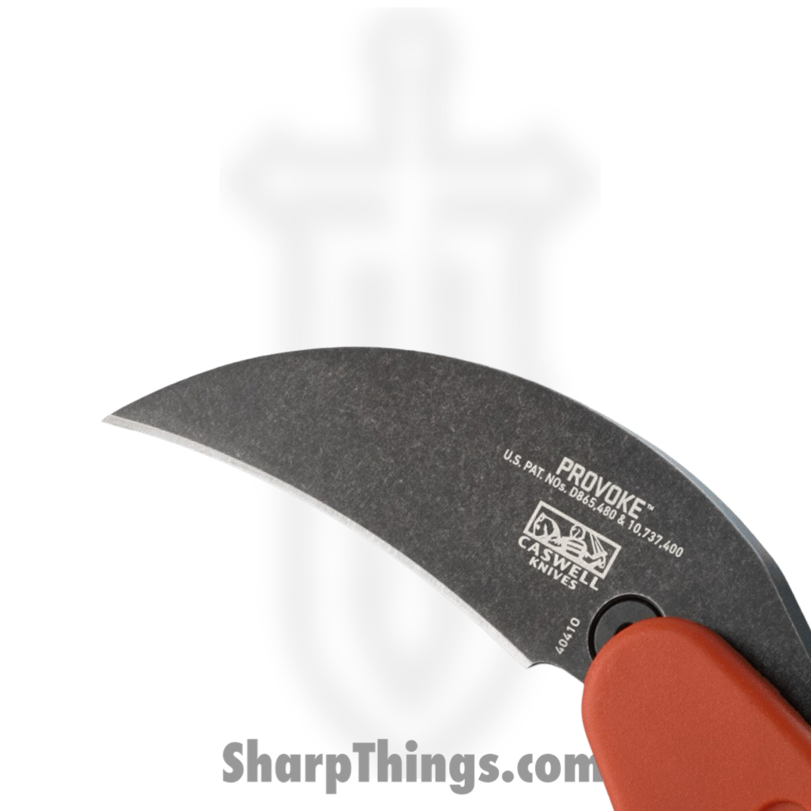 CRKT - 4041O - Provoke Kinematic - Folding Knife - 1.4116 Stainless Stonewash Hawkbill - Grivory - Orange Black - Image 4