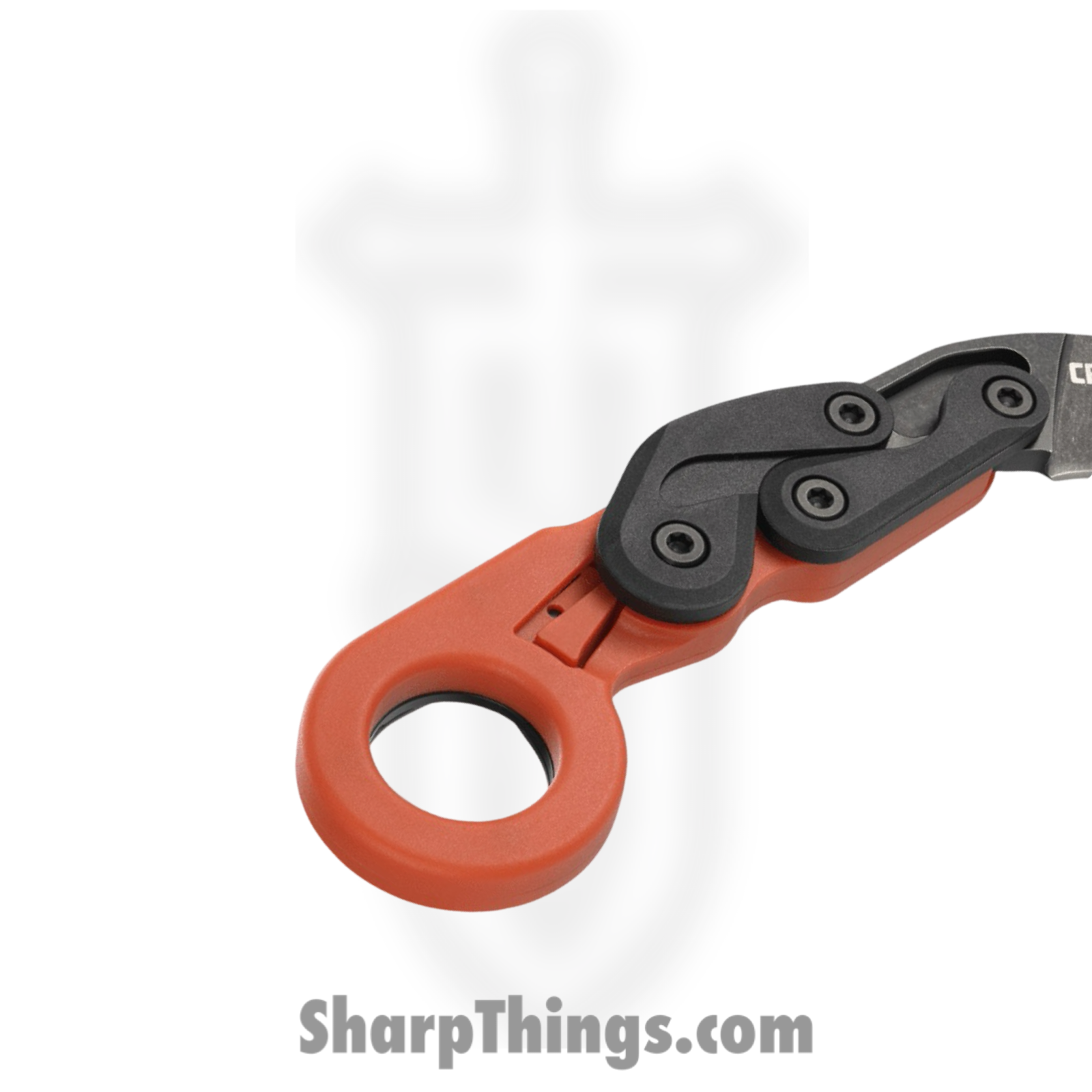 CRKT - 4041O - Provoke Kinematic - Folding Knife - 1.4116 Stainless Stonewash Hawkbill - Grivory - Orange Black - Image 6