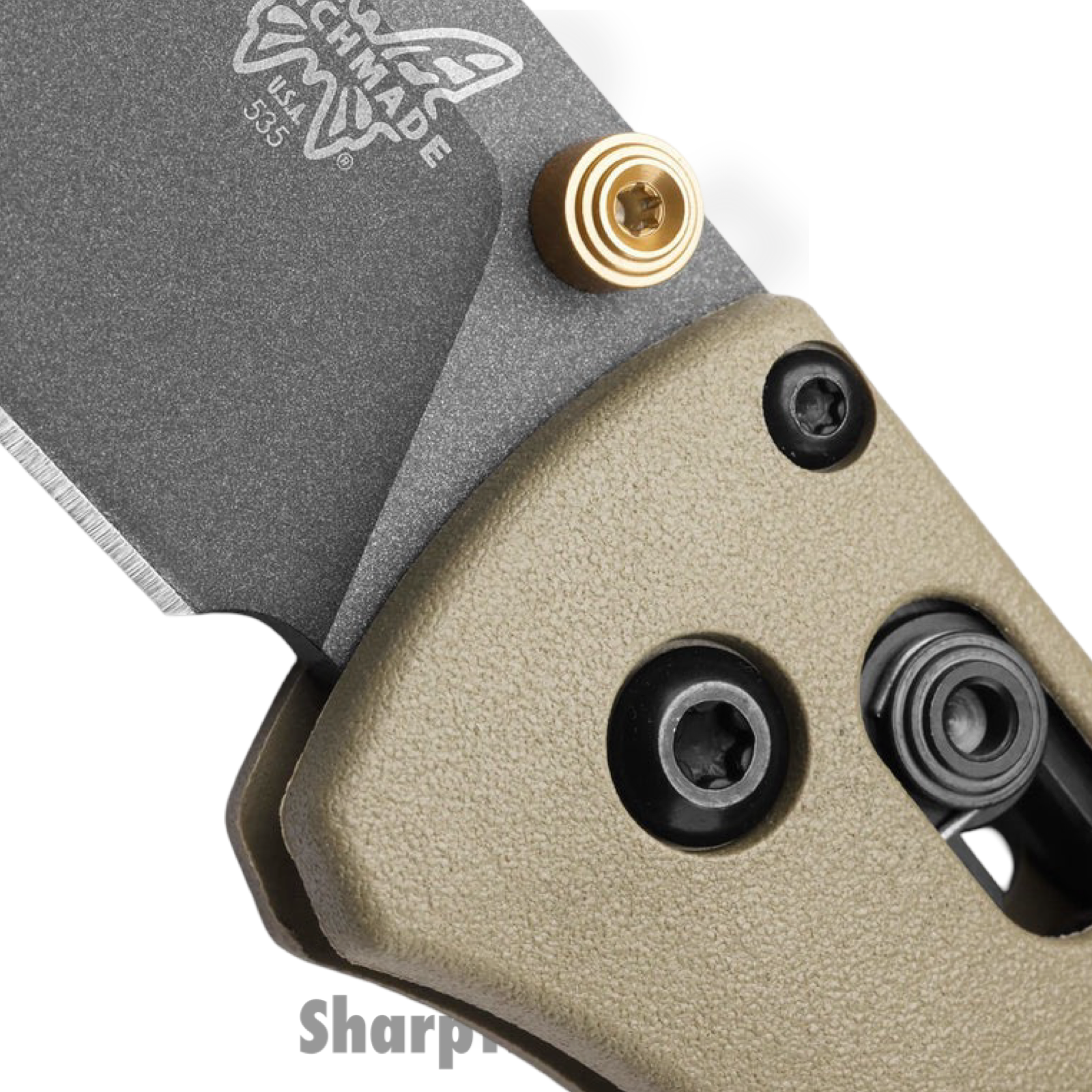 Benchmade - 535SGY-1 - Bugout - Folding Knife - CPM S30V Coated Drop Point - Grivory - Ranger Green - Image 4