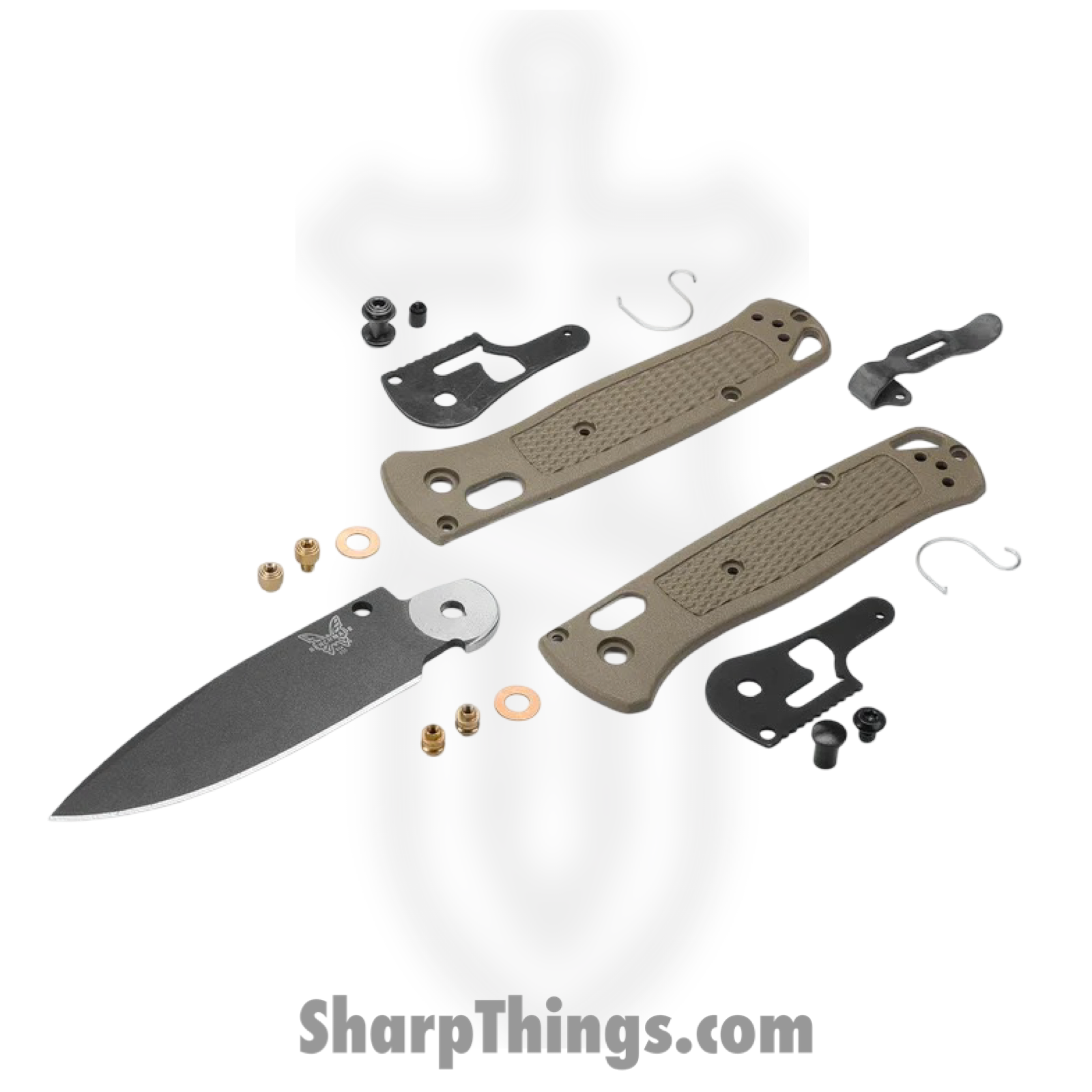 Benchmade - 535SGY-1 - Bugout - Folding Knife - CPM S30V Coated Drop Point - Grivory - Ranger Green - Image 5