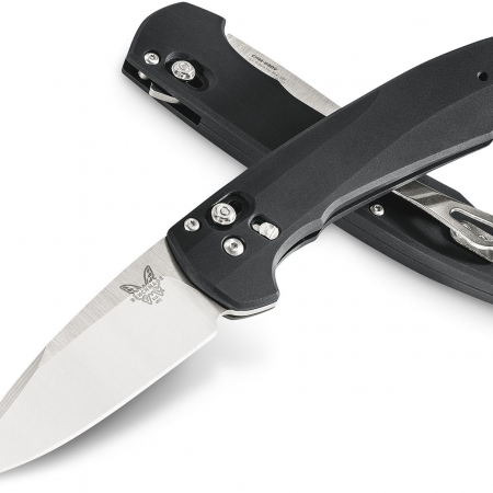 Benchmade – 490 – Arcane AXIS Assisted Flipper 3.2in – s90V – Satin – Black