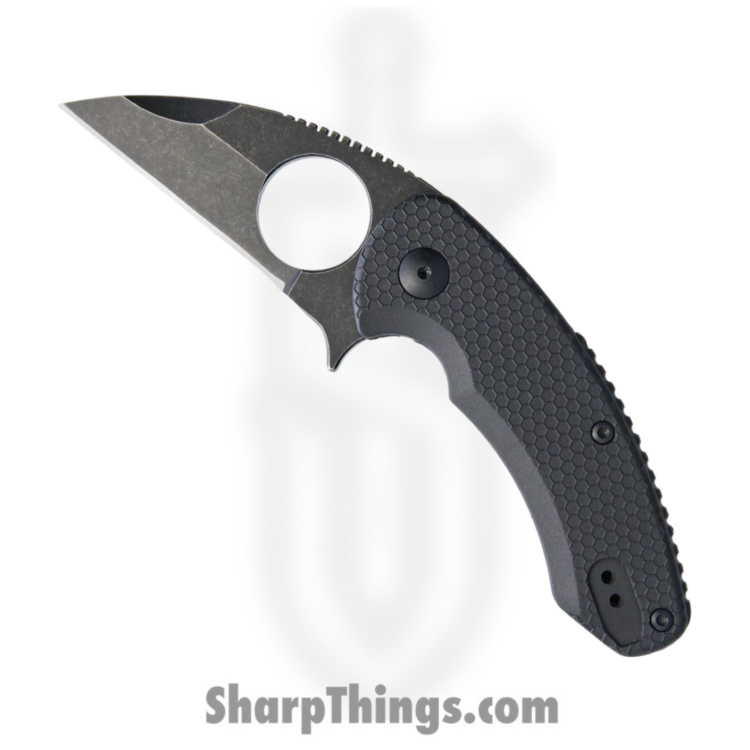 Brous Blades - BRBM002A - Silent Soldier - Folding Knife - D2 Coated Wharncliffe - Polymer - Black