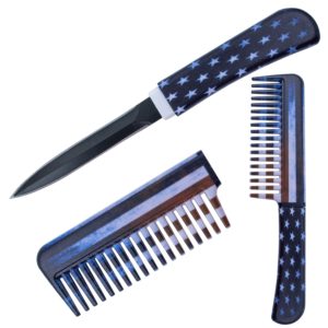 CIA Agent – CKFLGD – USA Flag Comb Knife