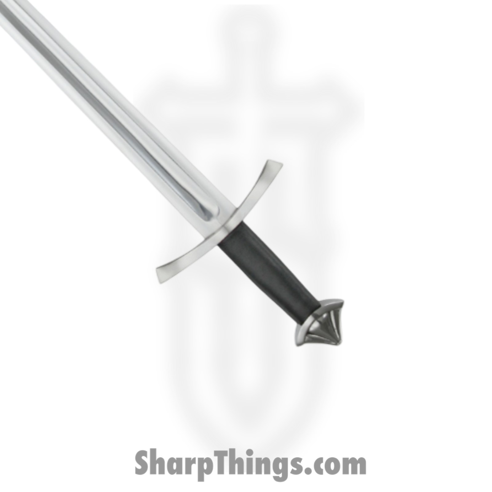 Cold Steel - CS88NOR - Norman Sword - Fixed Blade Knife - 1055 HC Polished - Leather - Black - Image 3