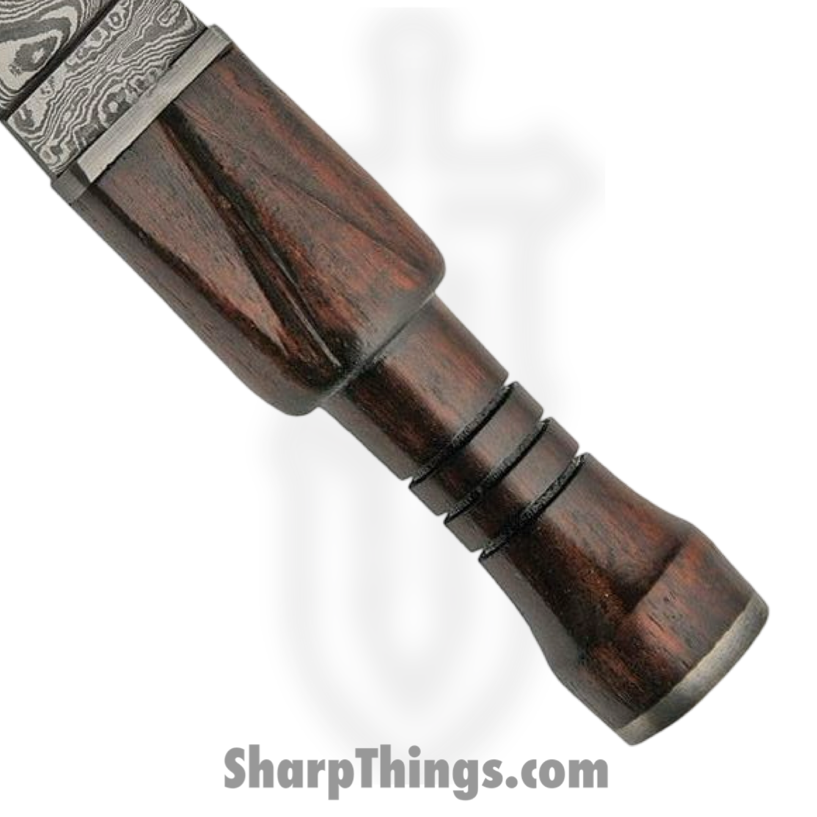 Damascus - DM1171 - Sgian Dubh Dagger - Fixed Blade Knife - Damascus - Rosewood - Brown - Image 3
