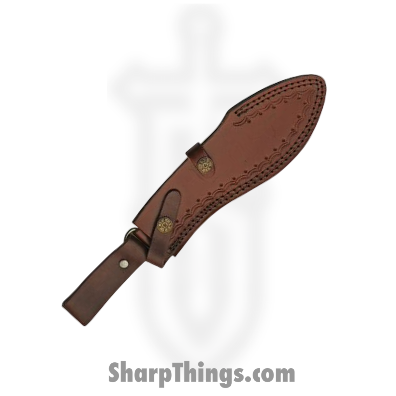 Damascus - DM1261 - Bowie - Fixed Blade Knife - Damascus Kukri - Rosewood/Pakkawood - Brown Black - Image 4