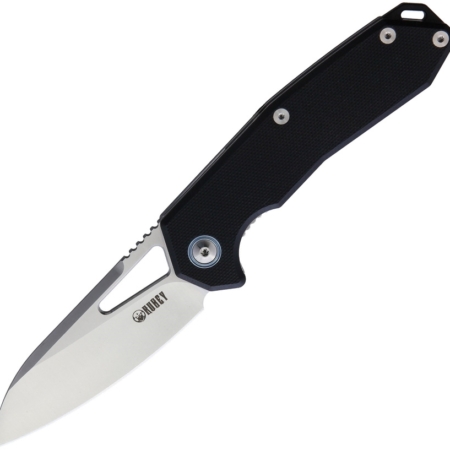 Kubey – KUB291A – Vagrant – Folding Knife – AUS-10A Blasted Modified Wharncliffe – G10 – Black