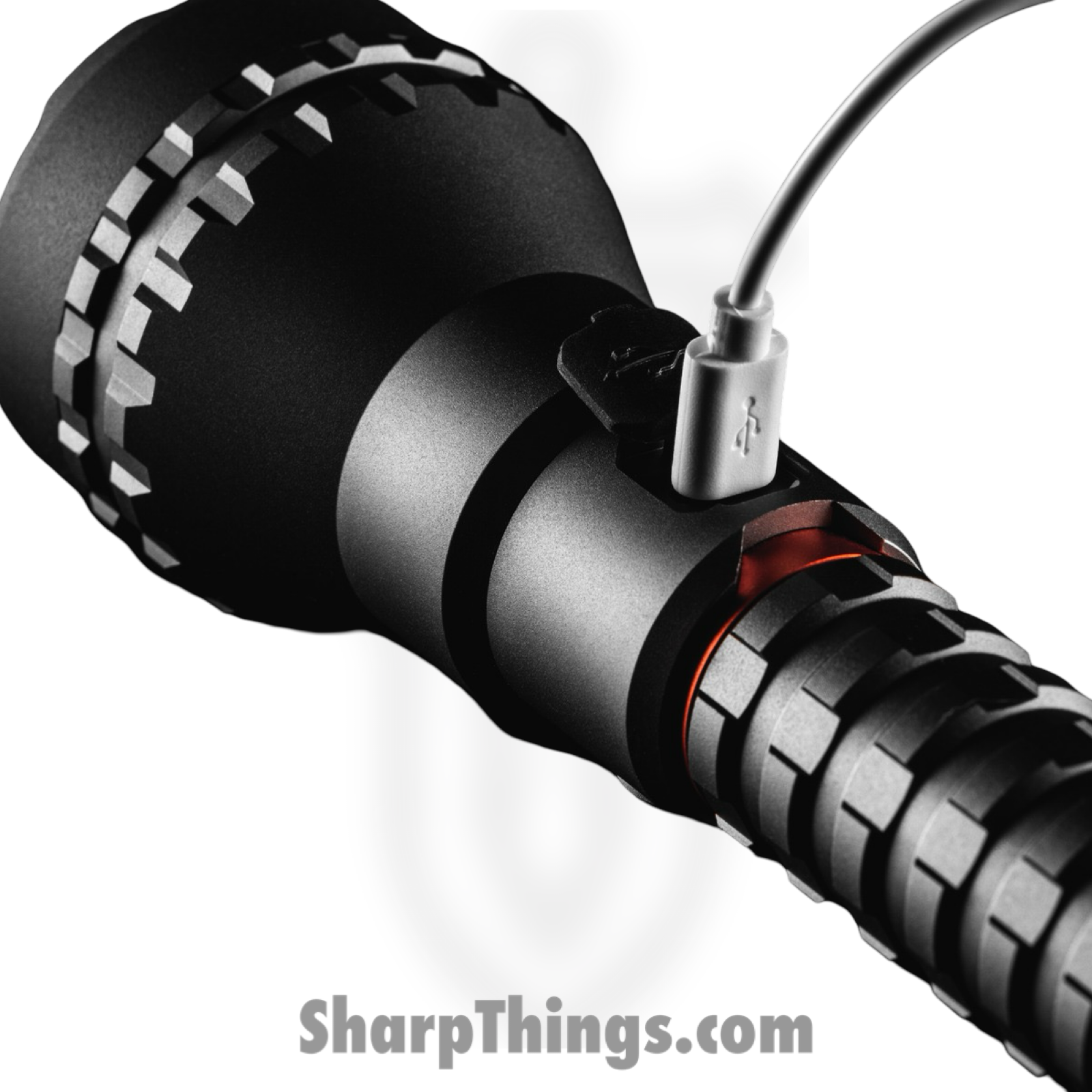 Nebo - NEB-FLT-1008 - Luxtreme Half Mile Beam Rechargeable Flashlight - Aluminum - Black - Image 2