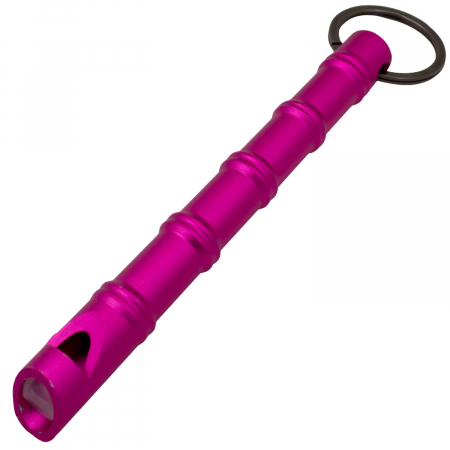 Misc – Whistle & Kubotan Hot Pink Keychain