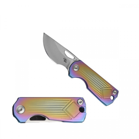 CH Knives – TOAD Small Slipjoint Knife Ti AUS8 – MultiColor