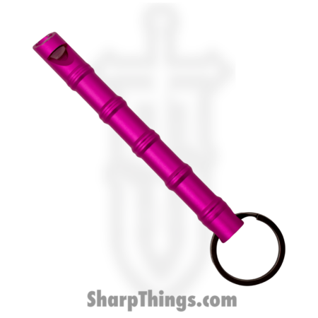 VOC – p15960hpk – Whistle & Kubotan Keychain – Aluminum – Pink