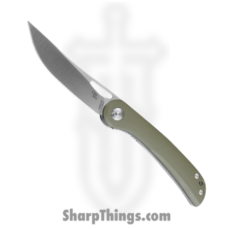 CH Knives – 3517G10AG – Tactical – Folding Knife – D2 Satin Drop Point – G10 – Green