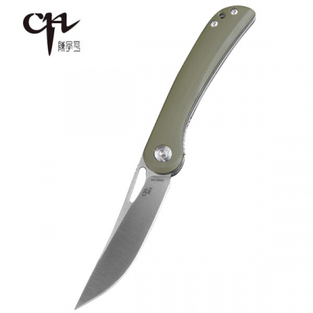 CH Knives – 3517-G10-AG Tactical Folding Knife G10 D2 – Army Green