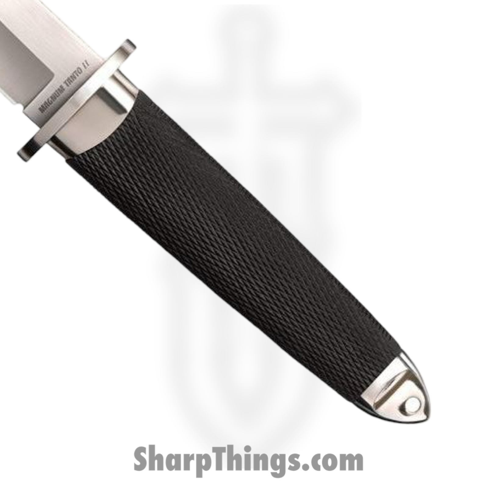 Cold Steel - CS35AC - Magnum II San Mai - Fixed Blade Knife - VG-10 Stonewash Tanto - Kray-Ex - Black - Image 2