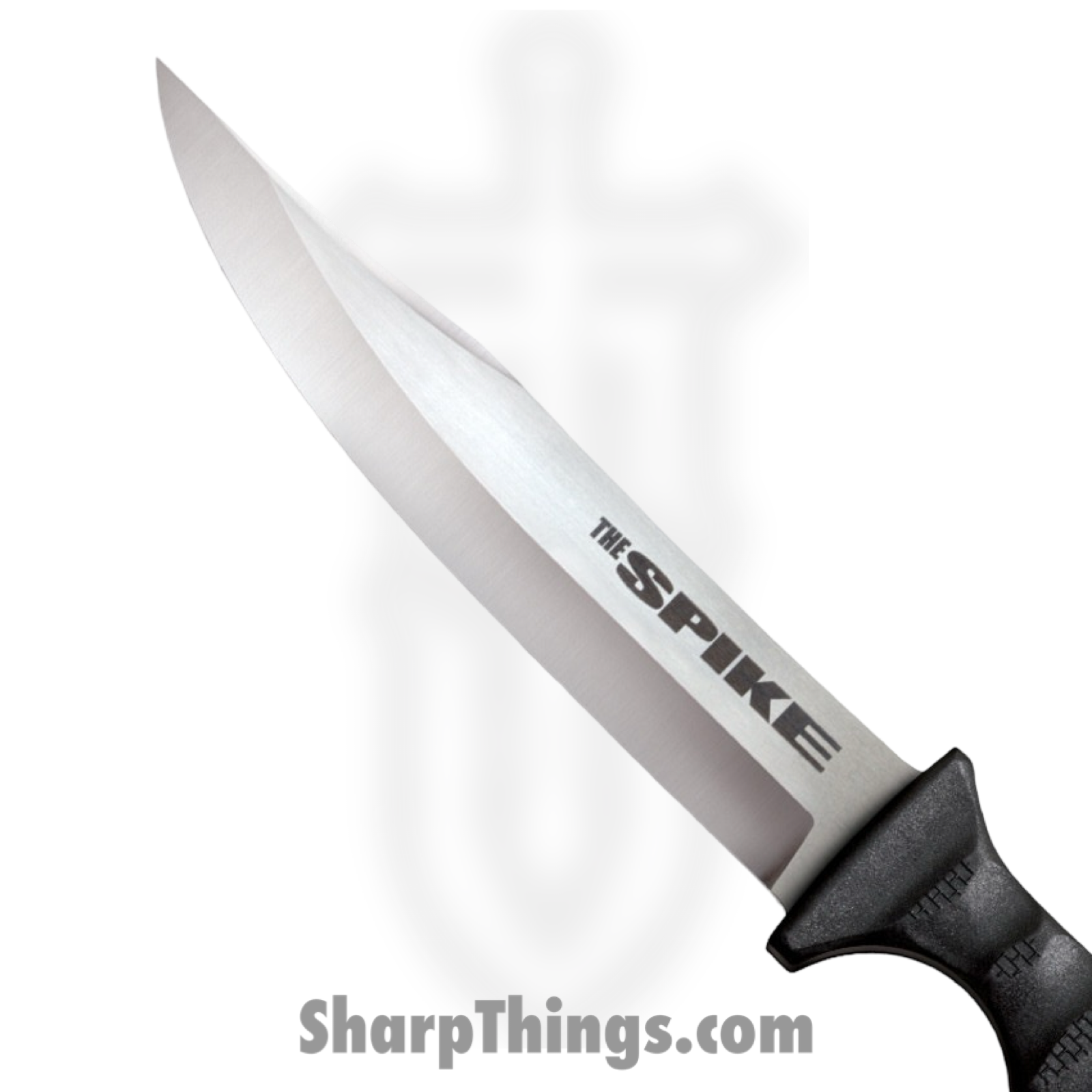 Cold Steel - CS53NBS - Bowie Spike - Fixed Blade Knife - 4116 SS Satin Clip Point - FRP - Black - Image 2