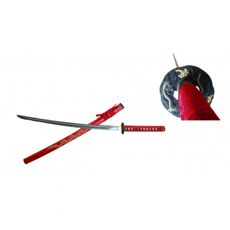 Misc – RT-5501RD – Full Tang Hand Forged Dragon Sword – Red