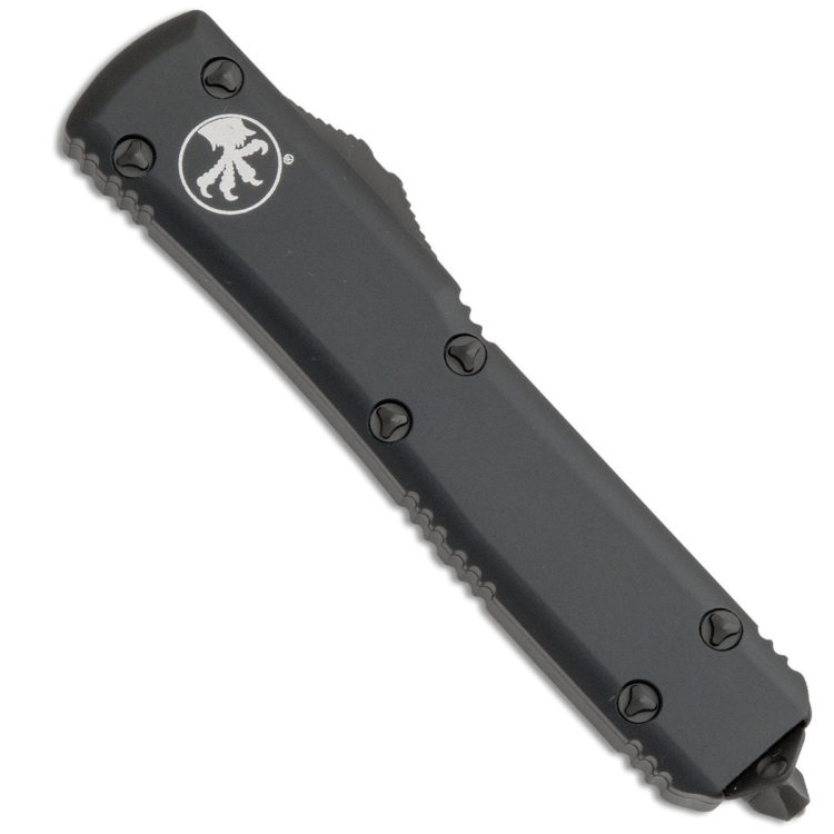 Microtech - 122-1T - Ultratech Tactical - OTF Auto - Black Dagger - 6061-T6 Aluminum - Black - Image 9