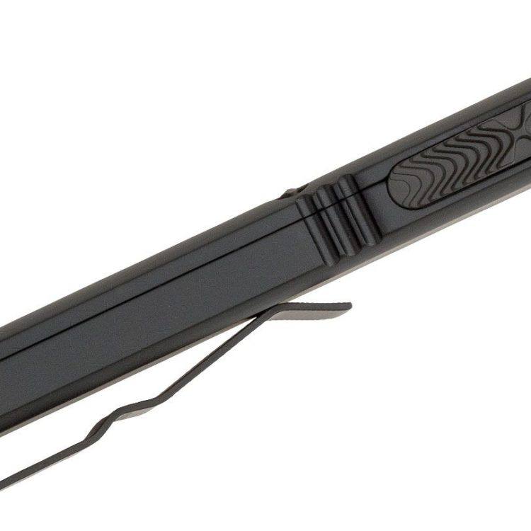 Microtech - 122-1T - Ultratech Tactical - OTF Auto - Black Dagger - 6061-T6 Aluminum - Black - Image 2