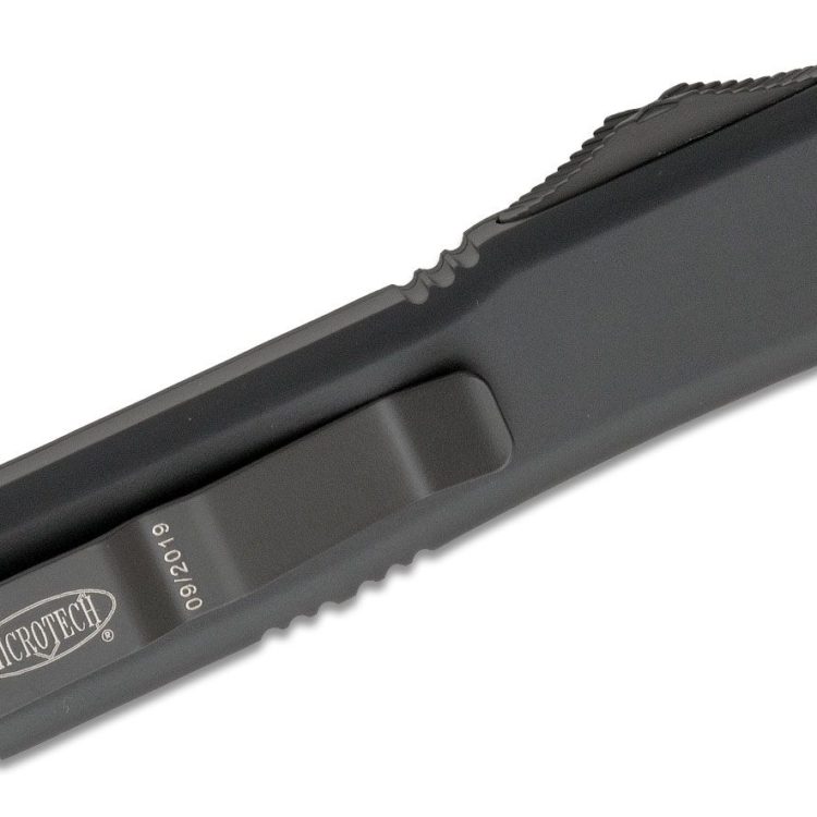 Microtech - 122-1T - Ultratech Tactical - OTF Auto - Black Dagger - 6061-T6 Aluminum - Black - Image 3