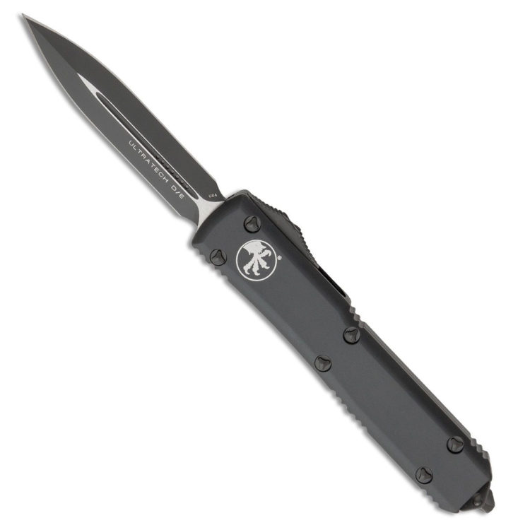 Microtech - 122-1T - Ultratech Tactical - OTF Auto - Black Dagger - 6061-T6 Aluminum - Black - Image 12