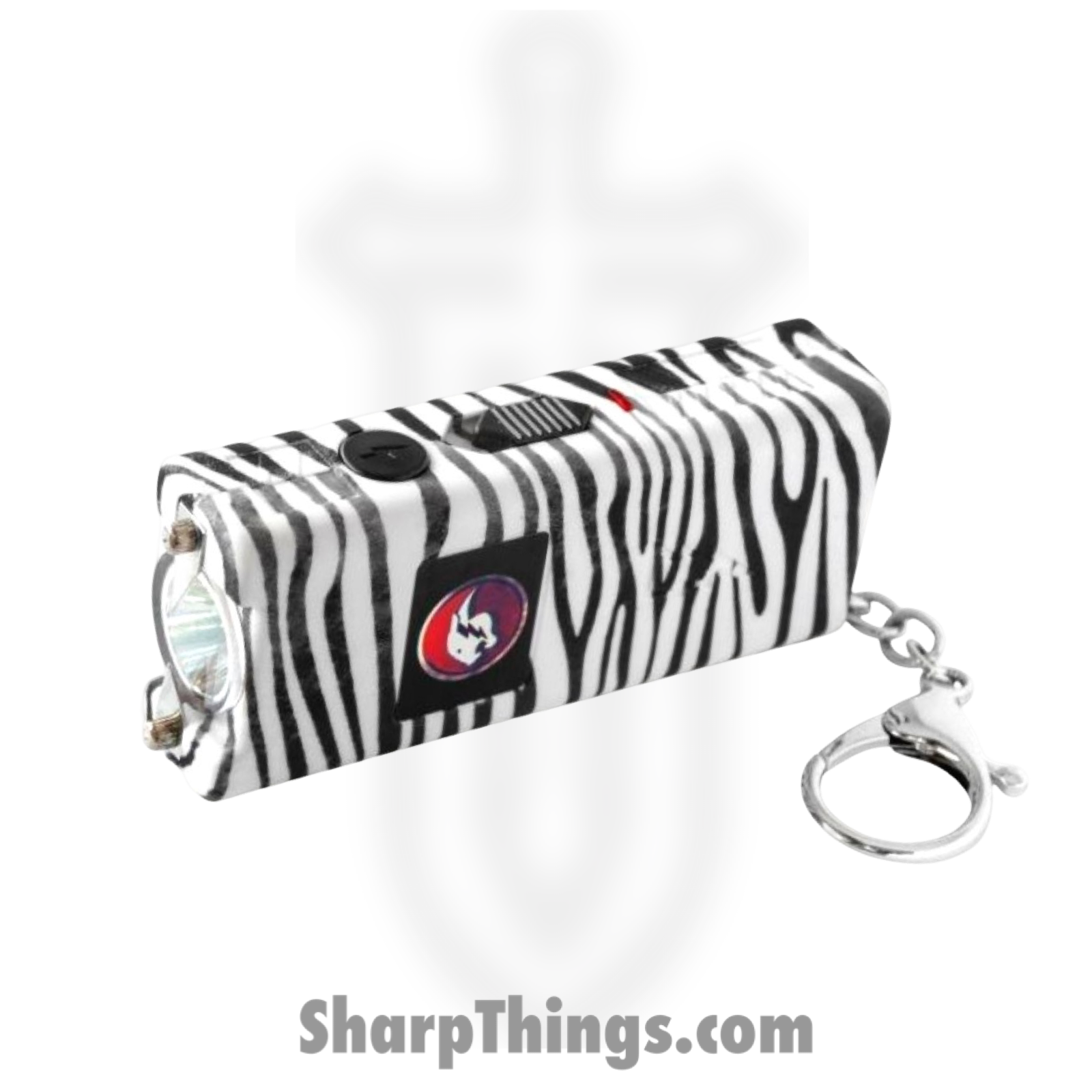 CHEETAH - CH-10BZ - Max Power Mini Stun Gun - Rubberized - Zebra Stripe