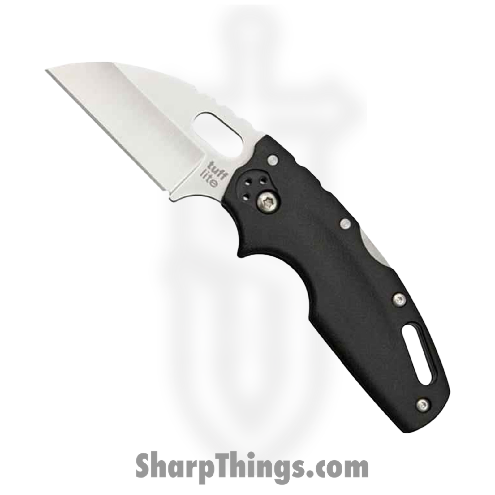 Cold Steel - CS20LT - Tuff Lite - Folding Knife - AUS-8A Satin Sheepsfoot - Griv-Ex - Black