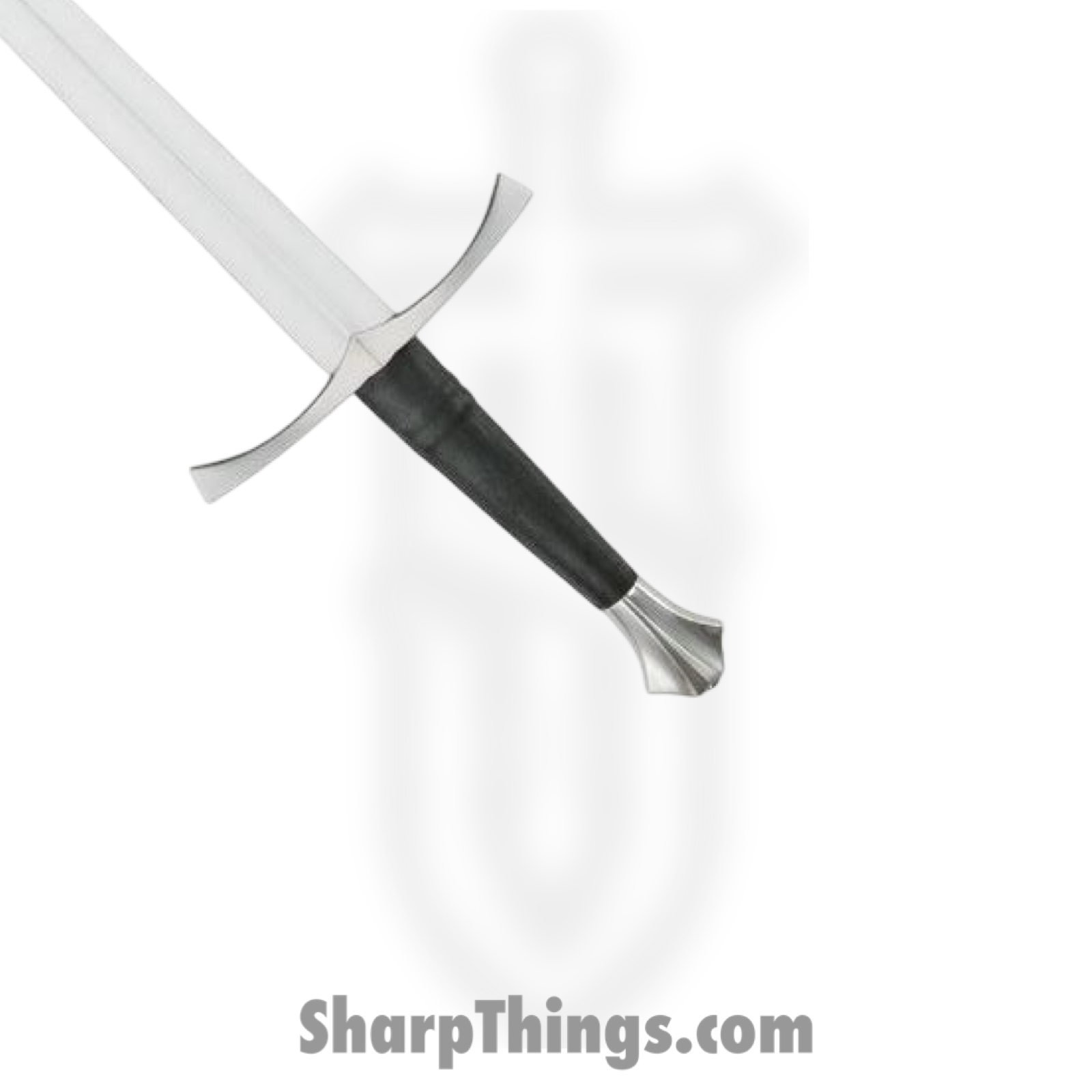 Cold Steel - CS88ITS - Italian Long Sword - Fixed Blade Knife - 1060 HC Satin Sword - Leather - Black - Image 2