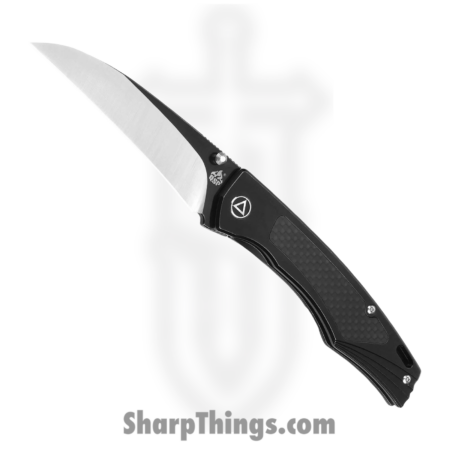 QSP – QS115C – Songbird – Folding Knife – S35VN Two Tone Sheepsfoot – Titanium CF Inlay – Black