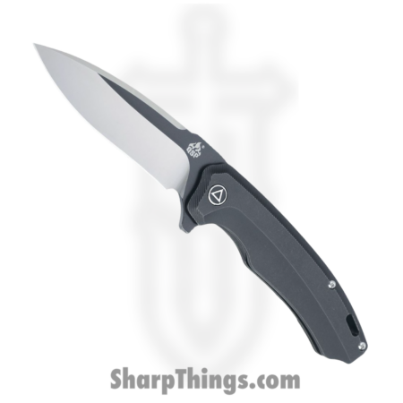QSP – QS116Dii – Woodpecker II – Folding Knife – M390 Two Tone Drop Point – Titanium – Black