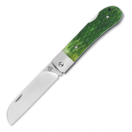 QSP Knife – Worker QS128B Sheepfoot – N690 – Green