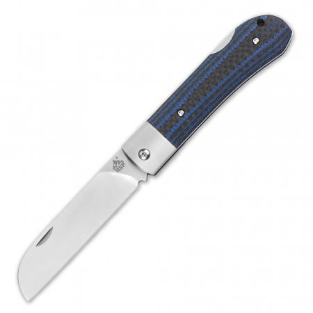 QSP Knife – Worker QS128D Sheepfoot – G10 CF – Blue