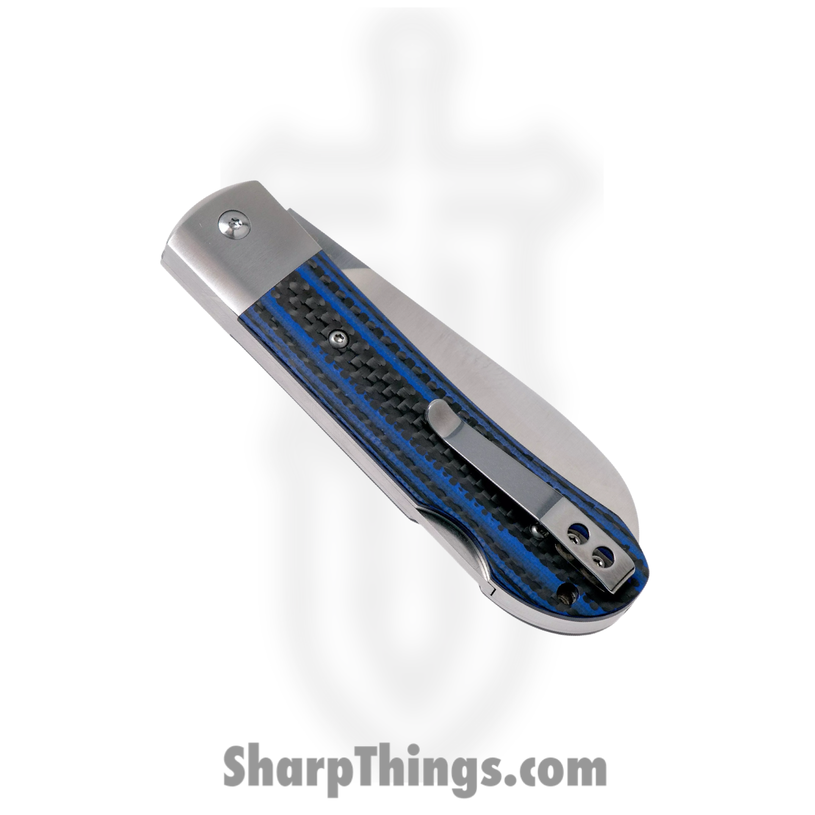 QSP - QS128D - Worker - Folding Knife - Bohler N690 Satin Sheepsfoot - G10 Carbon Fiber - Blue Black - Image 4