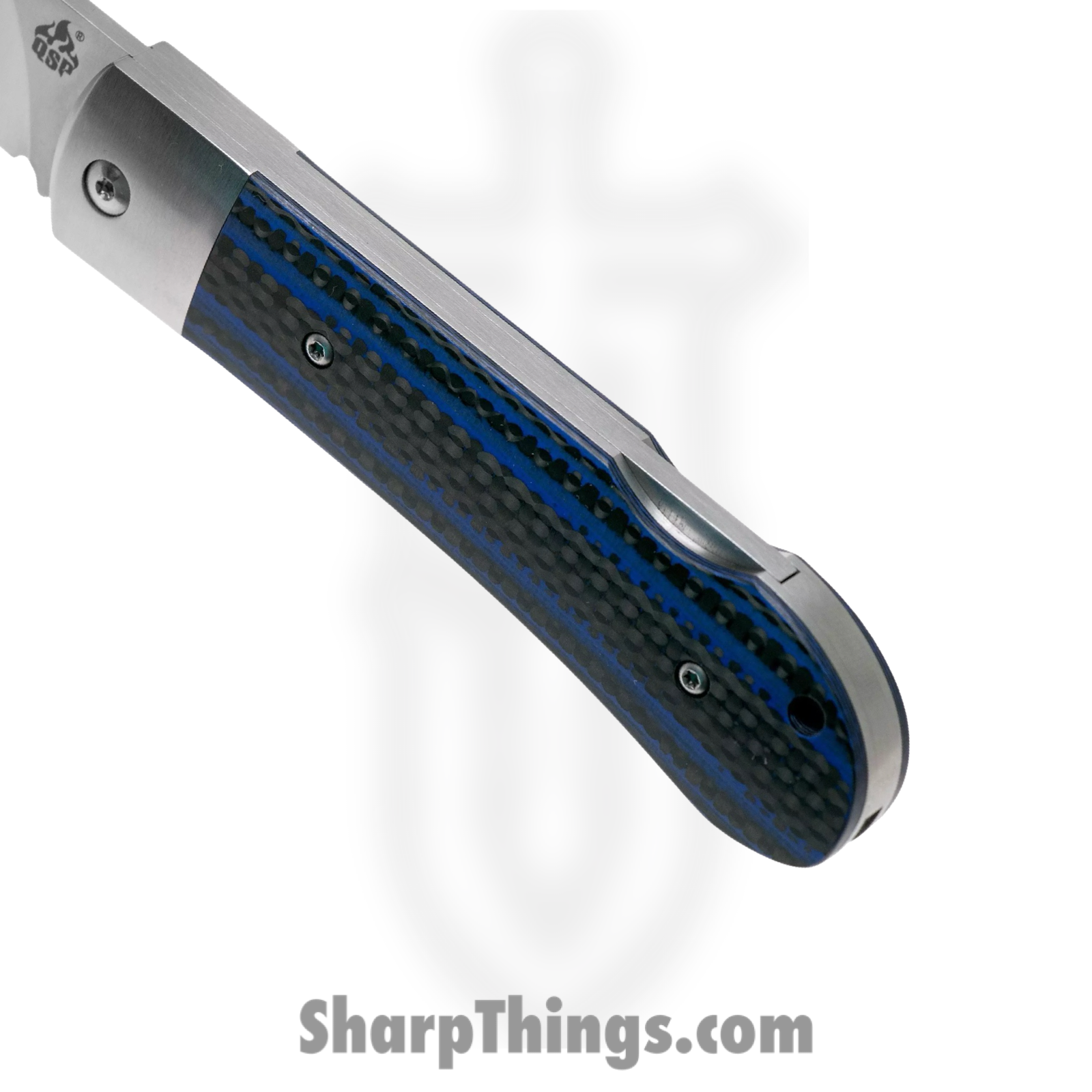 QSP - QS128D - Worker - Folding Knife - Bohler N690 Satin Sheepsfoot - G10 Carbon Fiber - Blue Black - Image 6