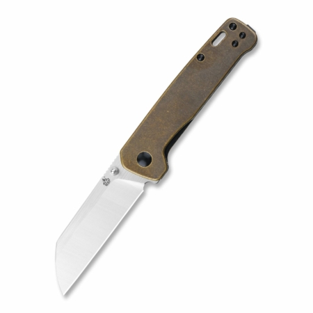 QSP Knife – QS130F – Penguin Sheepfoot – 2 Tone D2 – Brass