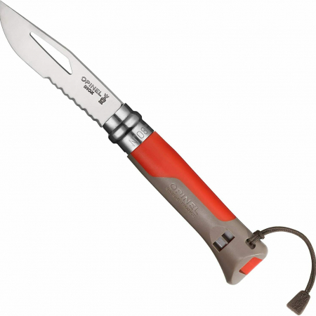 Opinel – OP01840RDGY – No 8 Folder – Red and Grey