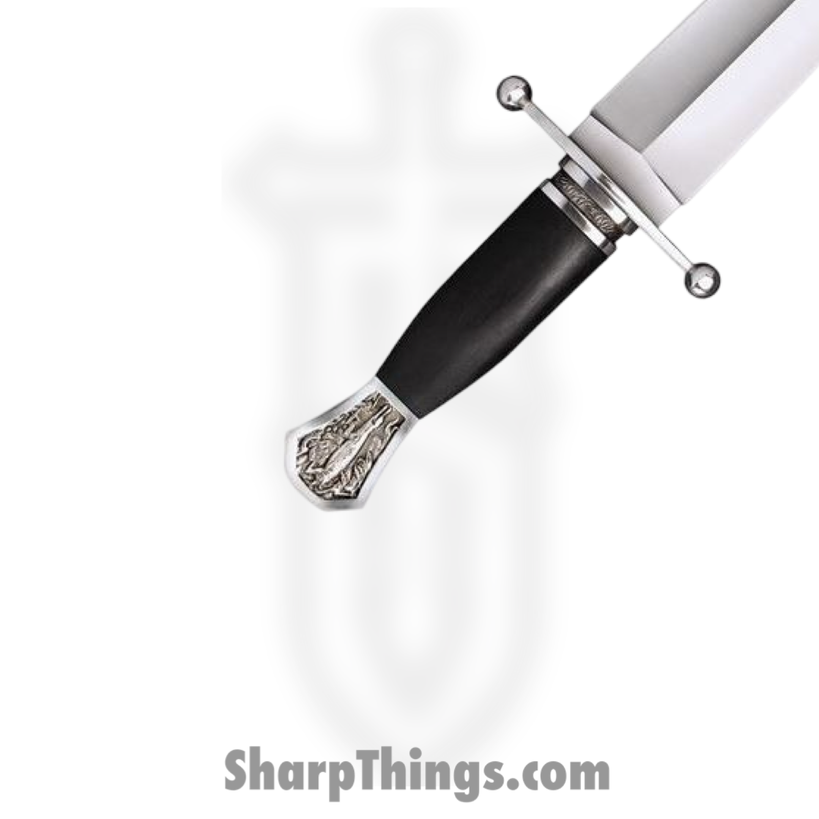 Cold Steel - CS88GTP - Arkansas Toothpick - Fixed Blade Knife - 1055 HC Satin Dagger - Malaysian Sal Wood - Black - Image 2