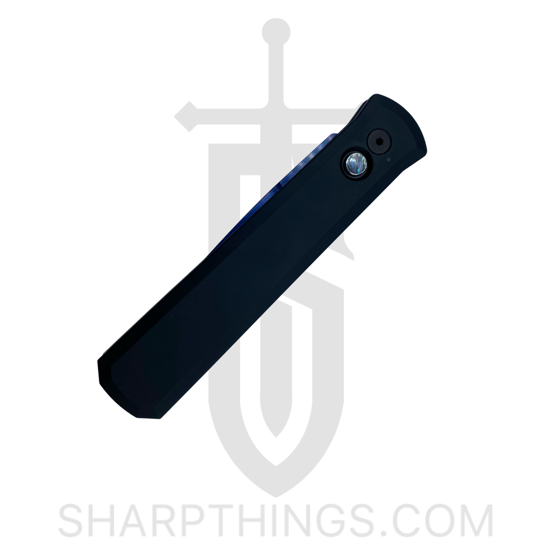 ProTech - 921-SB - Godfather - Automatic Knife - 154CM Satin Sapphire Blue Spear Point - 1 - Black - Image 4