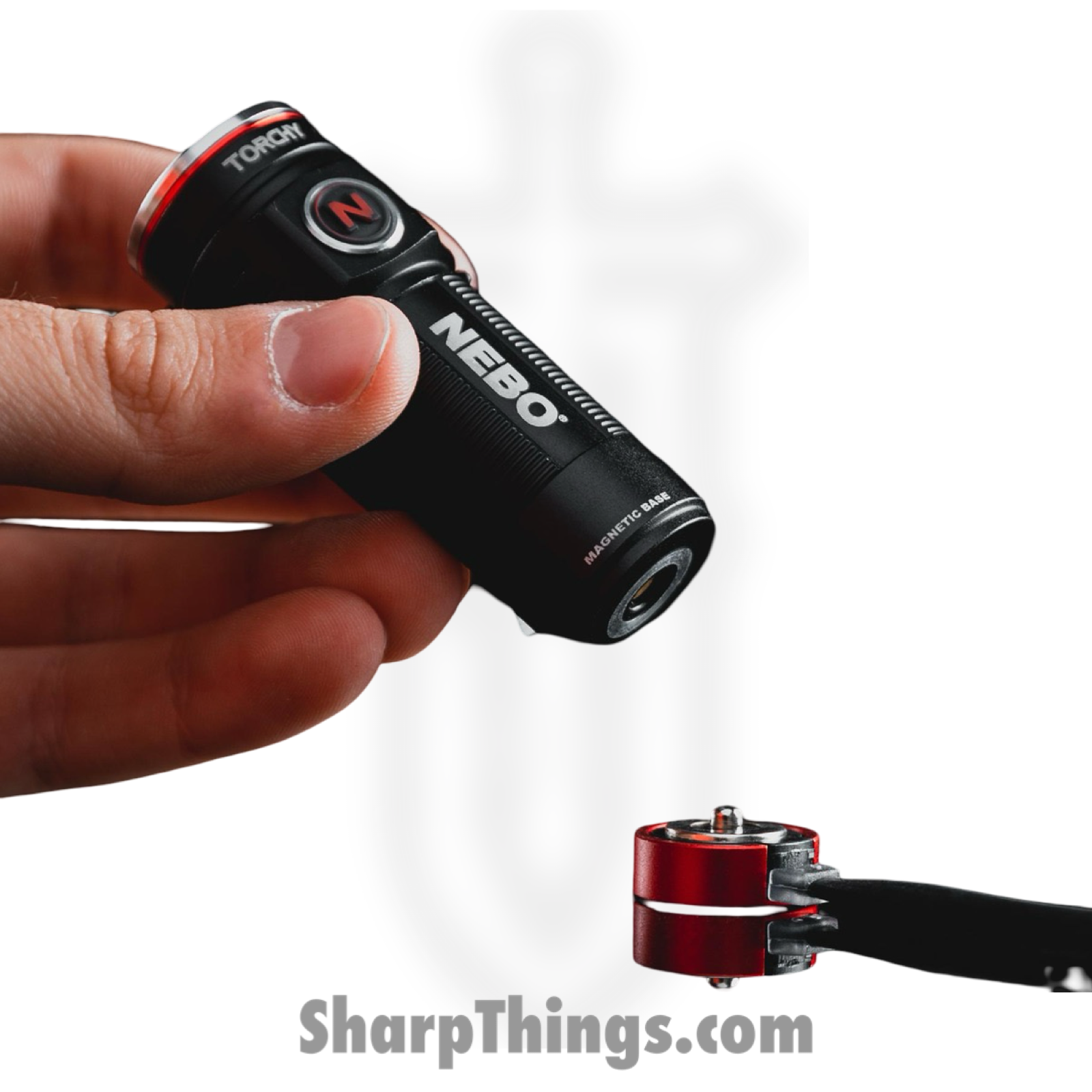 Nebo - NEB-FLT-0001 - Torchy 1K Lumen Rechargeable Flashlight - Aluminum - Black - Image 2