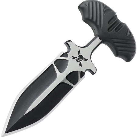 United Cutlery – UC3332 – M48 Push Dagger – Fixed Blade Knife – 2Cr13 Two Tone Dagger – TPR – Black