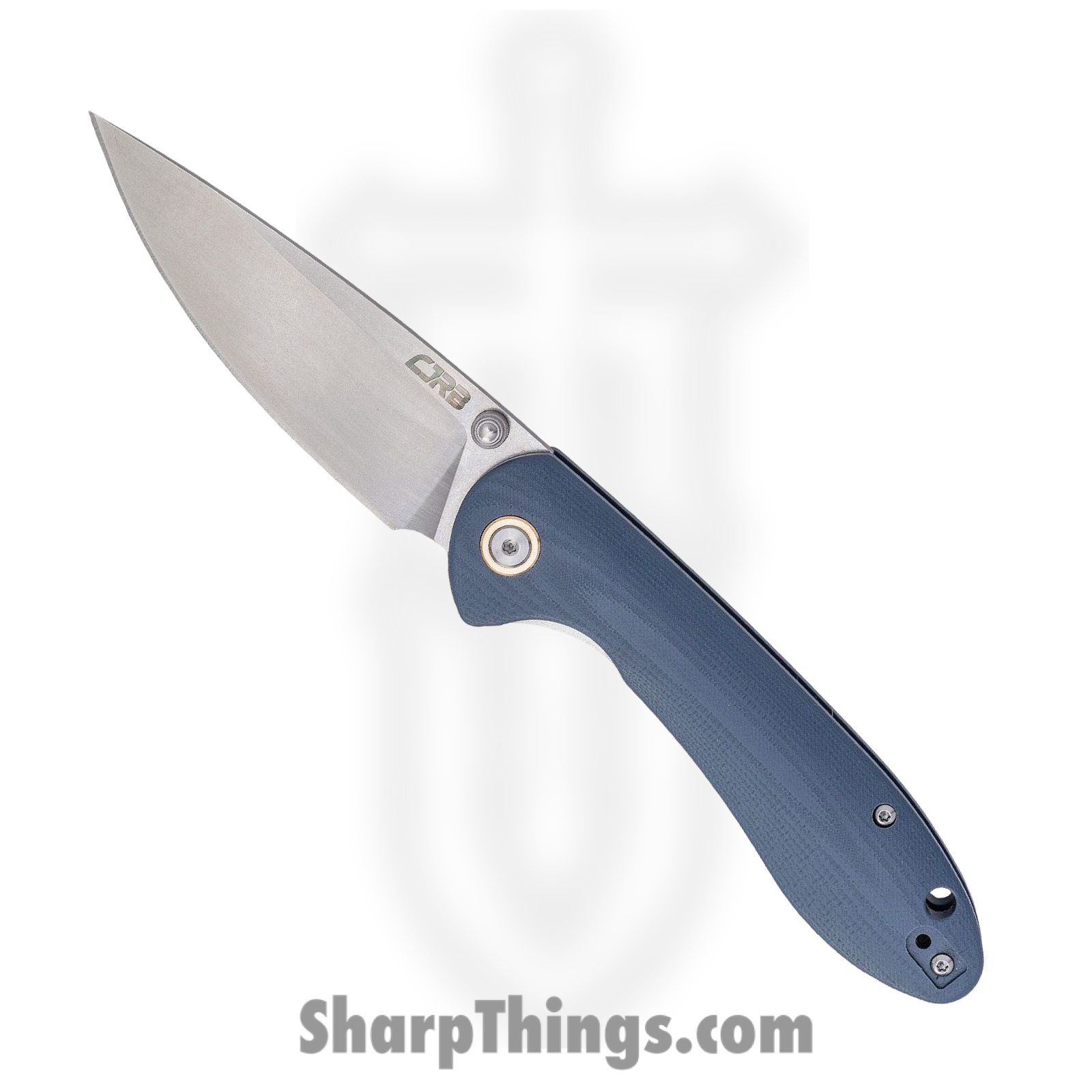 CJRB - J912GYC - Feldspar - Folding Knife - D2 Stonewash Drop Point - G10 - Blue Gray