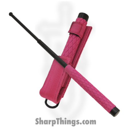VOC – NS26PK – 26 inch Collapsible Baton – Rubberized Steel – Pink Black